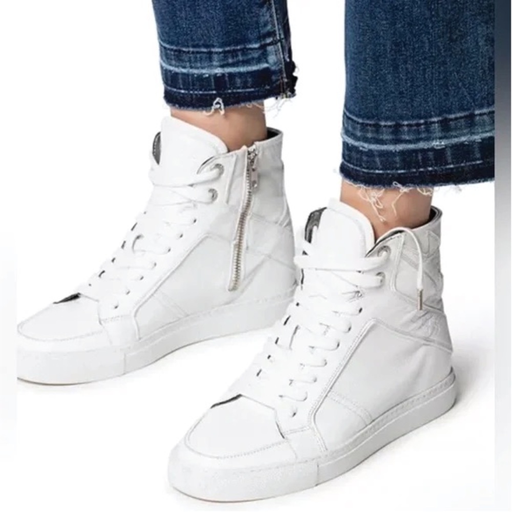Zadig&Votaire_High Flash Sneakers w/Hidden Wedge 37